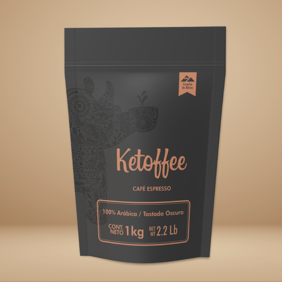 Café Espresso Tostado Ketoffee, bolsa de 1 kilo